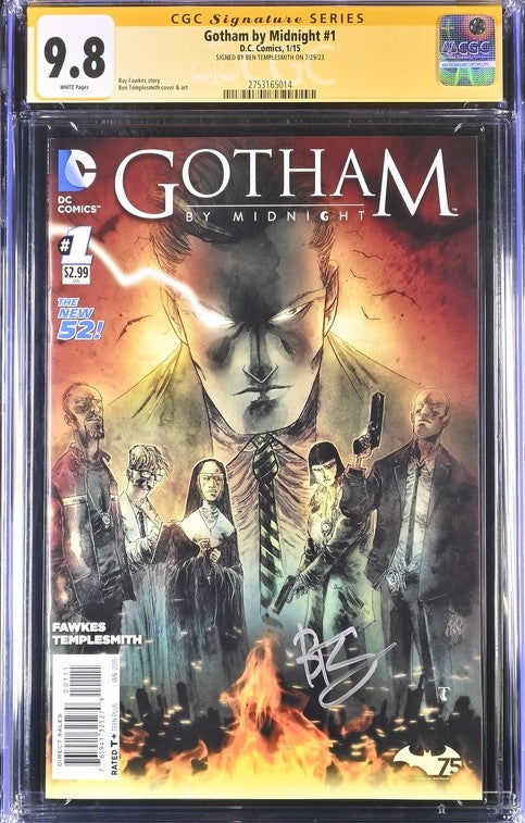Gotham By Midnight #1 CGC Signature Series 9.8 Signed Ben Templesmith