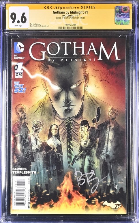 Gotham by Midnight #1 DC Comics CGC Signature Series 9.6 Signed Ben Templesmith