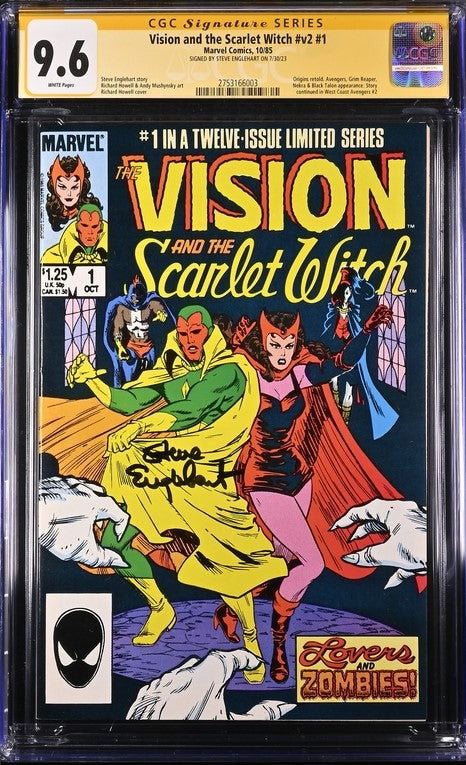 Vision and the Scarlet Witch #v2 #1 Marvel Comics CGC Signature Serires 9.6 Signed Steve Englehart