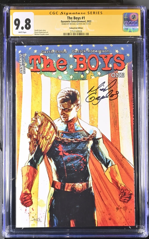 The Boys #1 Dynamite Comics Trade Edition CGC Signature Series 9.8 Signed Michael Gaydos