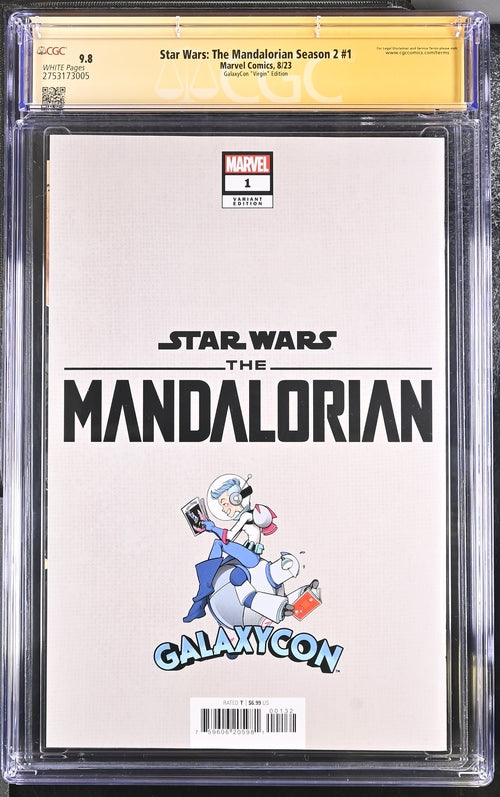 Star Wars: The Mandalorian Season 2 #1 Marvel Comics CGC Signature Series 9.8 Signed Rodney Barnes