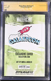 Disney Villains: Maleficent Galaxycon Virgin Edition C Dynamite Entertainment CGC Signature Series 9.9 MINT Signed Mirka Andolfo