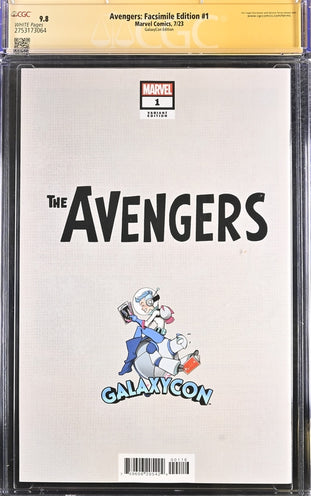 Avengers: Facsimile Edition #1 GalaxyCon Edition Marvel Comics CGC Signature Series 9.8 Signed Rafael Albuquerque