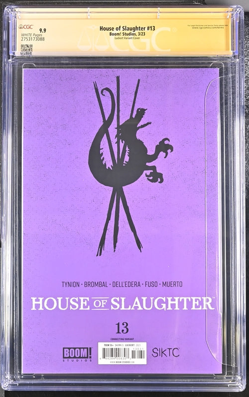 House of Slaughter #13 Boom! Studios GC Signature Series 9.9 Signed Antonio Fuso