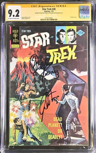 Star Trek #28 Gold Key CGC Signature Series 9.2 Cast x2 Signed Koenig, Shatner