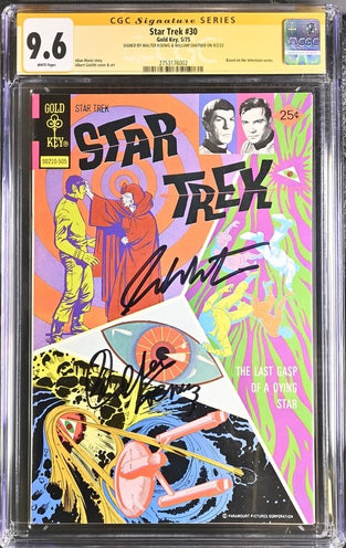 Star Trek #30 Gold Key CGC Signature Series 9.6 Cast x2 Signed Koenig, Shatner