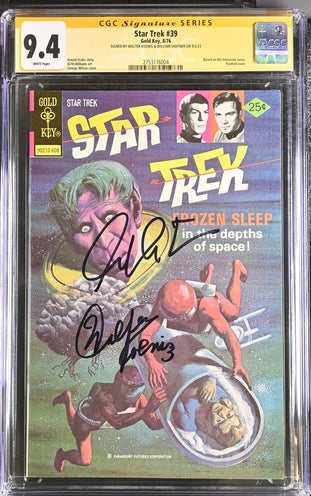 Star Trek #39 Gold Key CGC Signature Series 9.4 Cast x2 Signed Koenig, Shatner