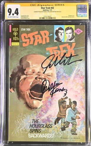 Star Trek #42 Gold Key CGC Signature Series 9.4 Cast x2 Signed Koenig, Shatner