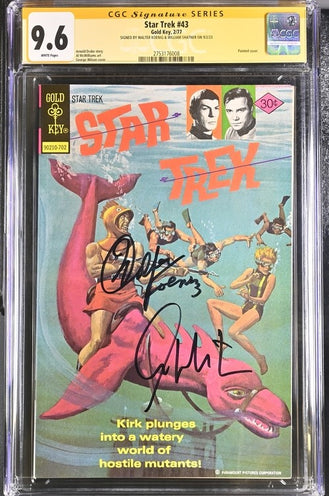 Star Trek #43 Gold Key CGC Signature Series 9.6 Cast x2 Signed Koenig, Shatner