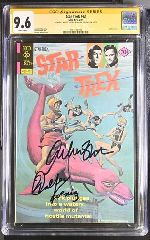 Star Trek #43 Gold Key CGC Signature Series 9.6 Cast x2 Signed Koenig, Shatner GalaxyCon