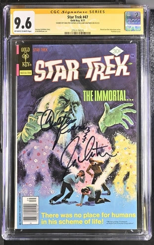 Star Trek #47 Gold Key CGC SS 9.6 Signed Walter Koenig & William Shatner