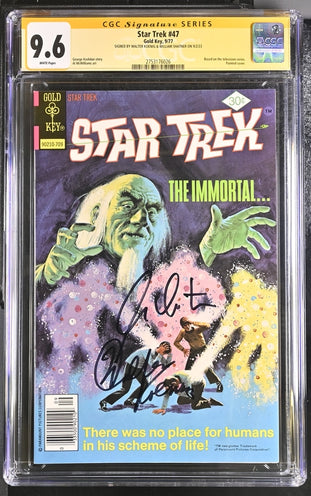 Star Trek #47 Gold Key CGC SS 9.6 Signed Walter Koenig & William Shatner