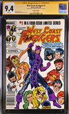 Marvel Comics West Coast Avengers #1 CGC Signature Series 9.4 Signed Breeding & Hall