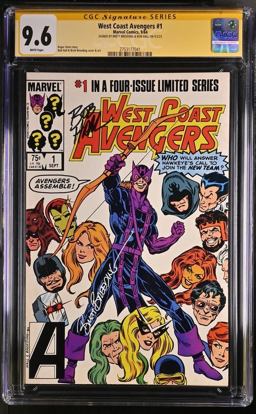 Marvel Comics West Coast Avengers #1 CGC SS 9.6 Signed by: Brett Breed