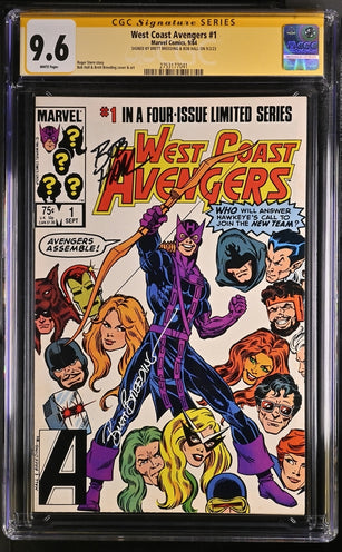 Marvel Comics West Coast Avengers #1 CGC Signature Series 9.6 Signed Breeding & Hall