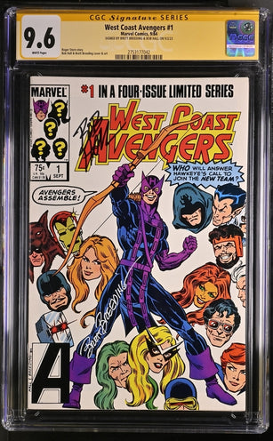 Marvel Comics West Coast Avengers #1 CGC Signature Series 9.6 Signed Breeding & Hall