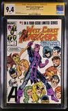 Marvel Comics West Coast Avengers #1 CGC Signature Series 9.4 Signed Breeding & Hall GalaxyCon