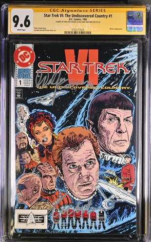 Star Trek VI: The Undiscovered Country #1 DC Comics CGC Signature Series 9.6 Cast x2 Signed Koenig, Shatner GalaxyCon