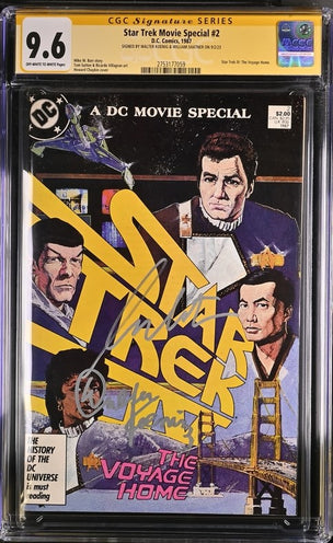 Star Trek Movie Special #2 DC Comics CGC Signature Series 9.6 Cast x2 Signed Koenig, Shatner GalaxyCon