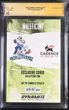 Disney Villains Maleficent #1 GalaxyCon Exclusive Virgin Variant CGC Signature Series 9.8 Signed & Sketch by Otrakji