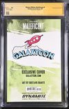 Disney Villains Maleficent #1 GalaxyCon Exclusive Virgin Variant Edition A CGC SS 9.6 Signed & Sketch by Duarte