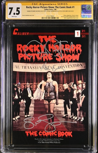 Rocky Horror Picture Show: The Comic Book #1  CGC Signature Series 7.5 Cast x3 Signed Bostwick, Sarandon, Curry