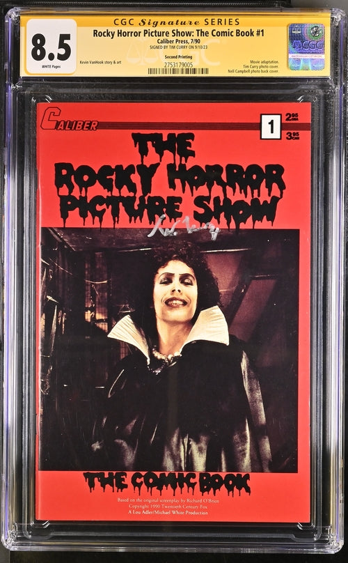 Rocky Horror Picture Show: The Comic Book #1 Second Printing CGC Signature Series 8.5 Signed Tim Curry