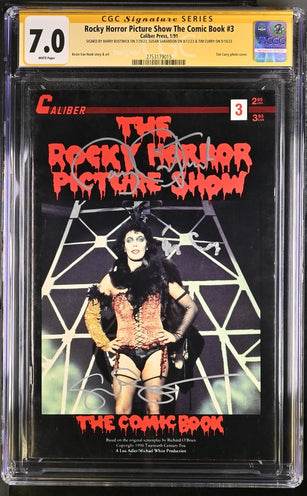 Rocky Horror Picture Show: The Comic Book #3 CGC Signature Series 7.0 Cast x3 Signed Bostwick, Sarandon, Curry