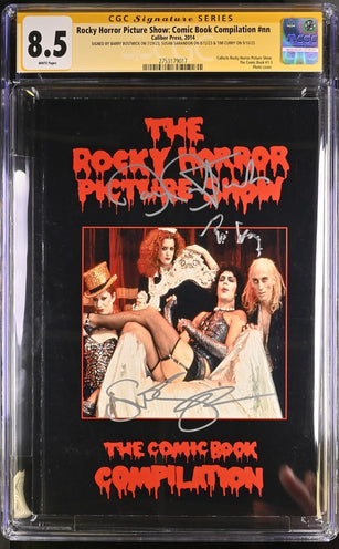 Rocky Horror Picture Show: Comic Book Compliation #nn CGC Signature Series 8.5 Cast x3 Signed Bostwick, Sarandon, Curry