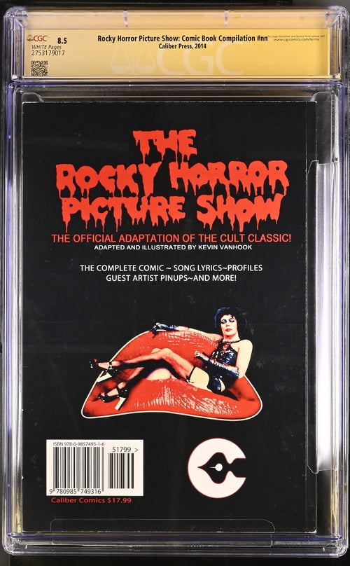 Rocky Horror Picture Show: Comic Book Compliation #nn CGC Signature Series 8.5 Cast x3 Signed Bostwick, Sarandon, Curry