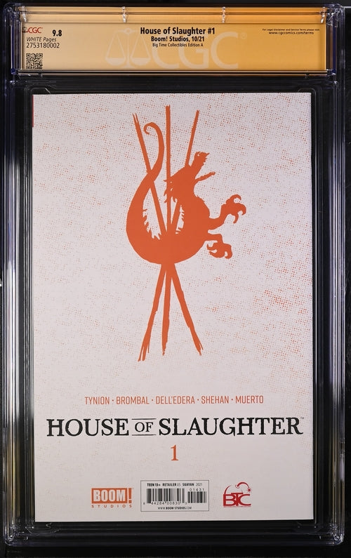 House of Slaughter #1 Big Time Collectables Edition A CGC Signature Series 9.8 Signed Suayan