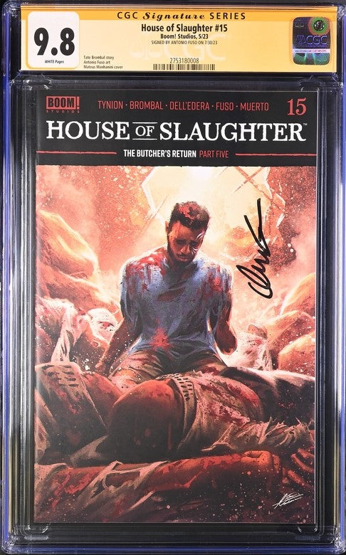 House of Slaughter #15 Boom! Studios GC Signature Series 9.8 Signed Anthony Fuso