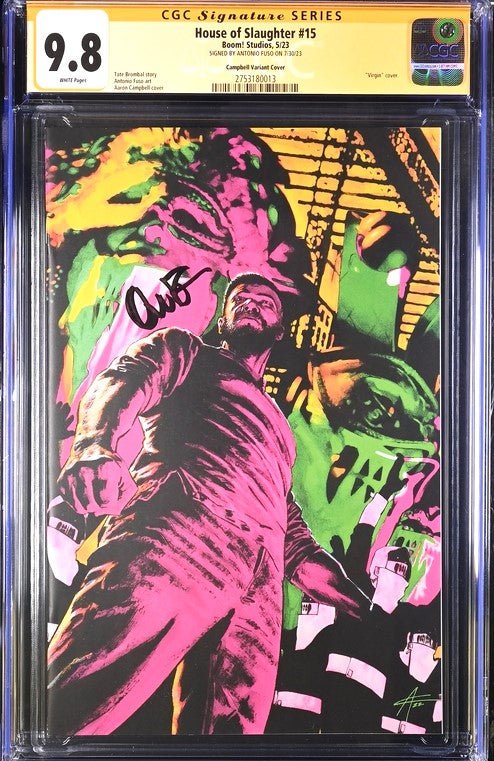 House of Slaughter #15 Campbell Virgin Variant Boom! Studios GC Signat