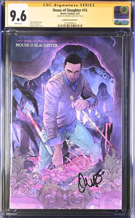 House of Slaughter #15 Boom! Studios Luckert Variant GC Signature Series 9.6 Signed Anthony Fuso