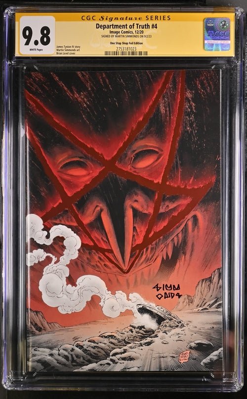 Department of Truth #4 Foil Edition Image Comics CGC Signature Series