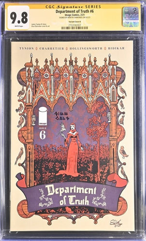 Department of Truth #6 Variant Cover B Image Comics  CGC Signature Series 9.8 Signed Martin Simmonds GalaxyCon