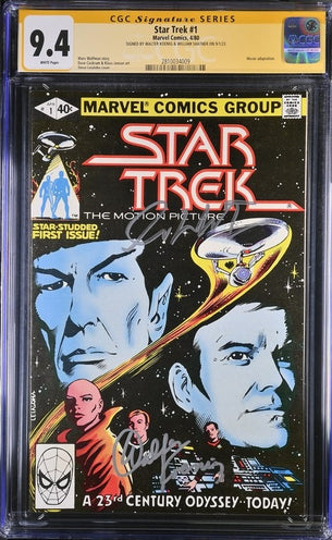 Star Trek #1 Marvel Comics CGC Signature Series 9.4 Cast x2 Signed Koenig, Shatner GalaxyCon