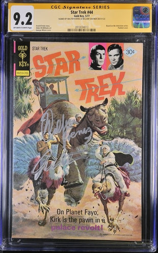 Star Trek #44 Gold Key CGC Signature Series 9.2 Signed x2 Walter Koenig, William Shatner