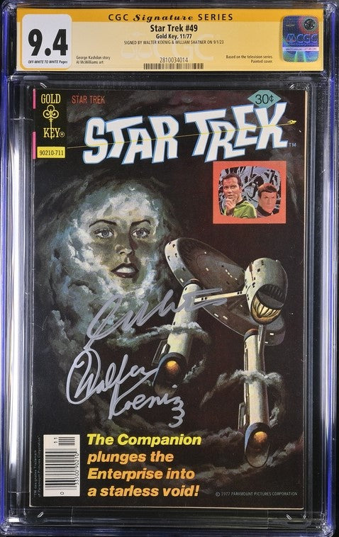 Star Trek #49 Gold Key CGC Signature Series 9.4 Signed x2 Walter Koenig, William Shatner GalaxyCon