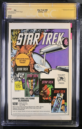 Star Trek #49 Gold Key CGC Signature Series 9.4 Signed x2 Walter Koenig, William Shatner GalaxyCon