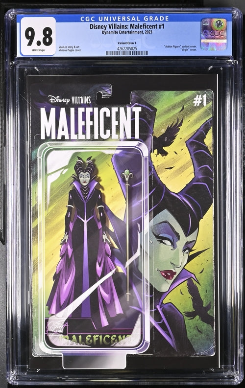 Disney Villains Maleficent #1 1:30 Action Figure Edition Variant CGC Universal 9.8