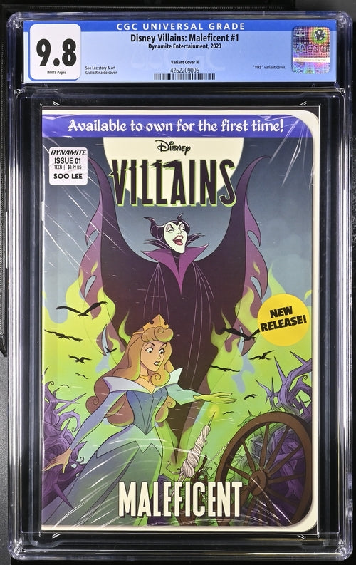 Disney Villains Maleficent #1 1:10 VHS Homage Edition Variant CGC Universal 9.8
