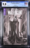 Disney Villains Maleficent #1 1:10 Puebla B&W Variant CGC Universal 9.8 GalaxyCon