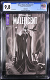 Disney Villains Maleficent #1 1:10 Puebla B&W Variant CGC Universal 9.8 GalaxyCon