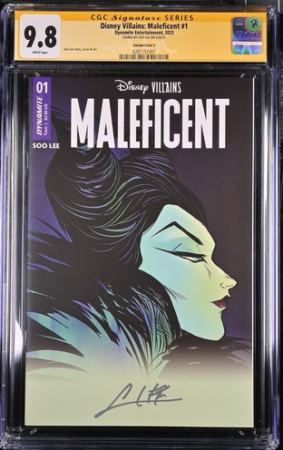 Disney Villains Maleficent #1 Soo Lee Variant 1:250 Cover S CGC Signature Series 9.8 Signed Soo Lee