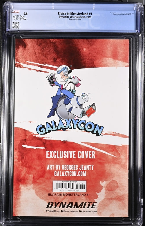 Elvira In Monsterland #1 GalaxyCon Exclusive Edition Dynamite Entertainment CGC Universal Grade 9.8 GalaxyCon