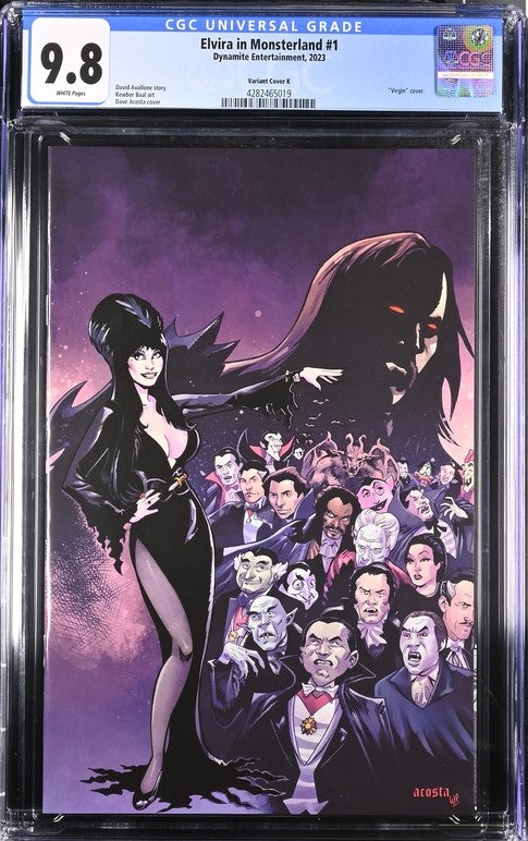 Elvira In Monsterland #1 Cover K CGC Universal Grade 9.8 GalaxyCon