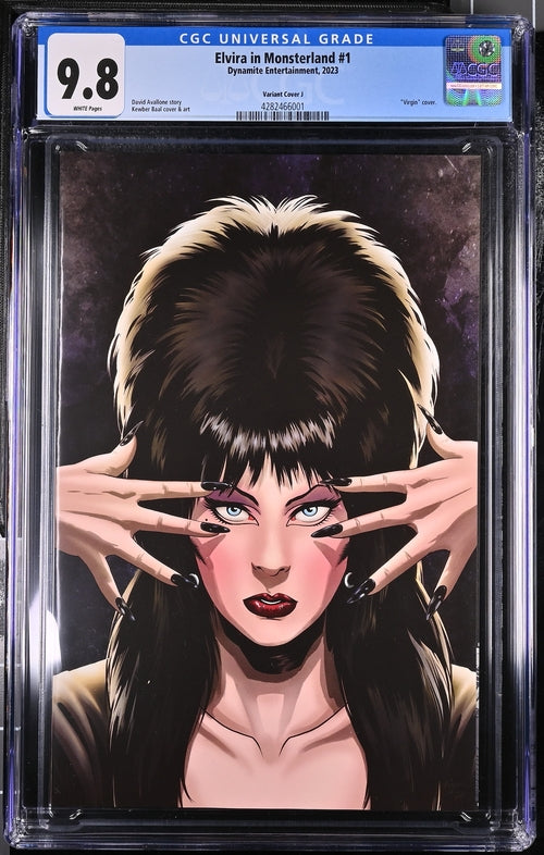 Elvira In Monsterland #1 Cover K Baal 1:25 Virgin Variant Edition CGC Universal 9.8 GalaxyCon