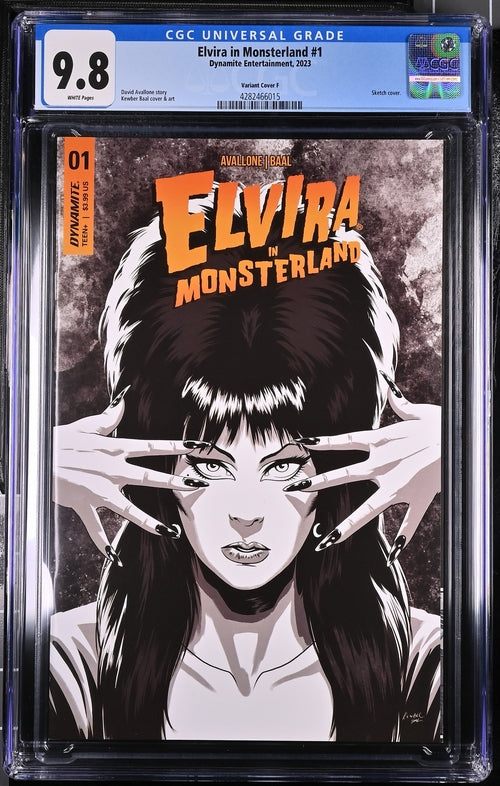 Elvira in Monsterland #1 Cover F Baal 1:10 Dynamite Entertainment CGC Universal Grade 9.8 GalaxyCon