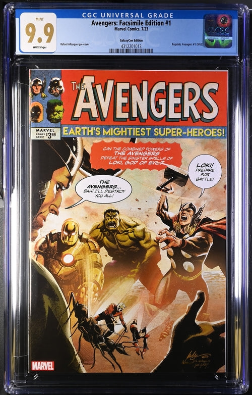 The Avengers Facsimile #1 Marvel Comics CGC Universal Grade 9.9 MINT
